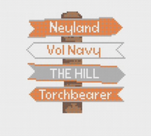 Tennessee College Icon Destination Sign