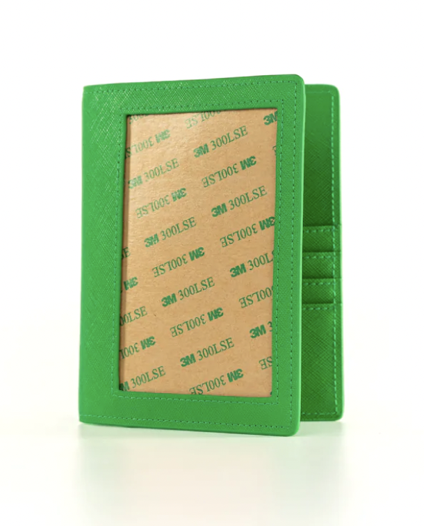 Self-Finishing Passport Cover - Kelly Green