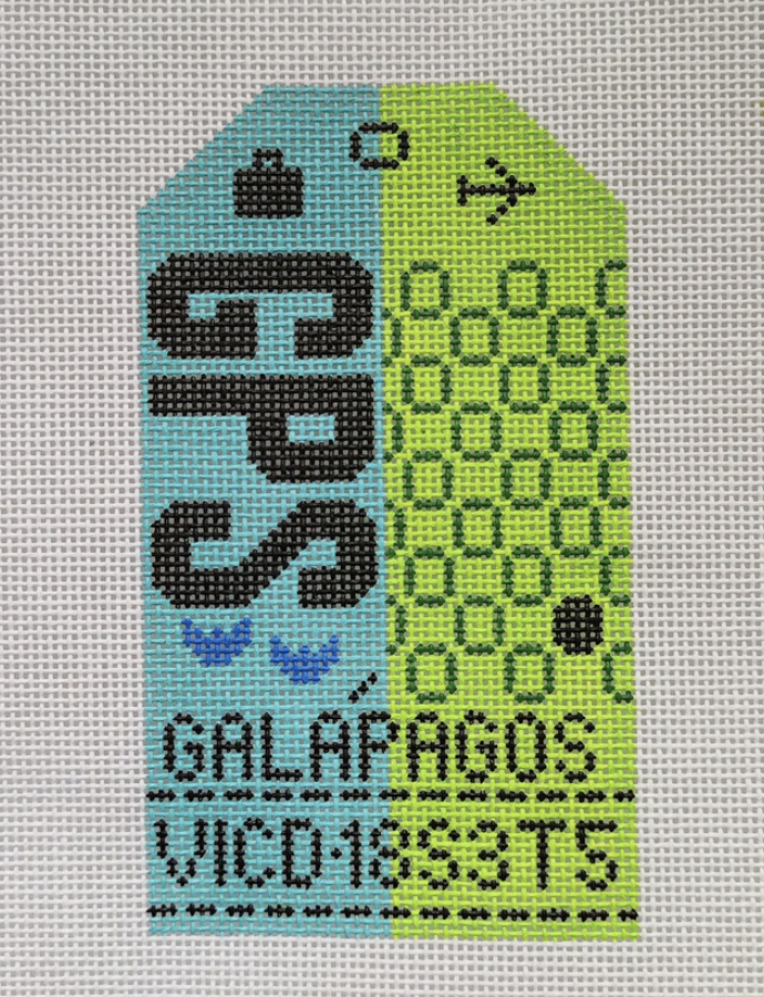 Galapagos Retro Travel Tag