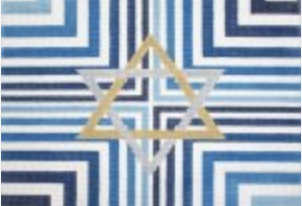 Blue Stripes Star Tallis Bag