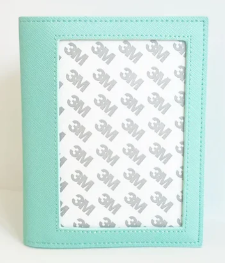 Self-Finishing Passport Cover - Aqua