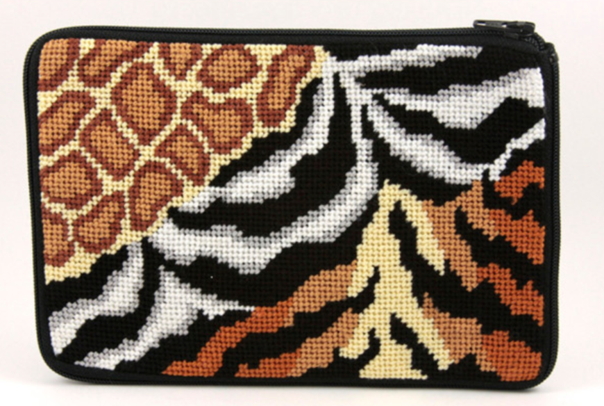 Animal Skins Cosmetic Purse Stitch & Zip