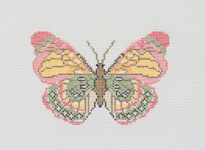 Butterfly Ornament - Pink Green