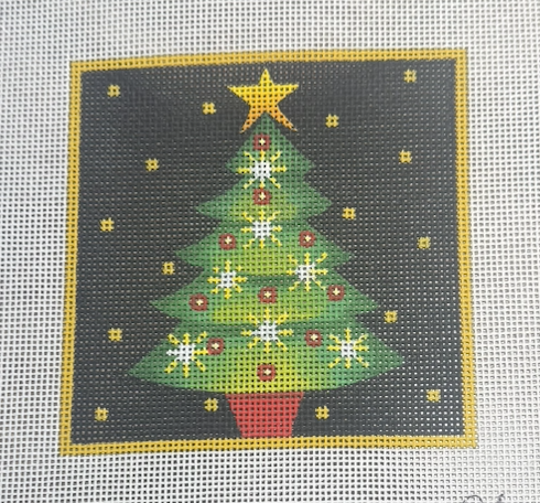 Christmas Tree with Snowflakes