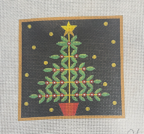 Christmas Tree with Golden Branches