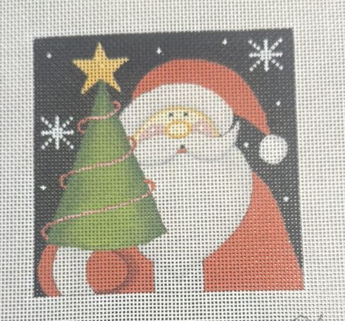 Santa with Christmas Tree