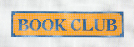 Book Club Bookmark - Orange & Blue
