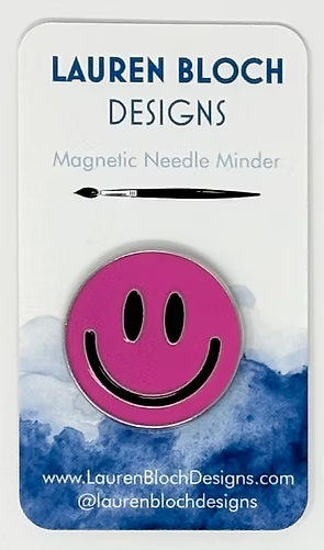 Needle Minder - Smiley Face, Hot Pink
