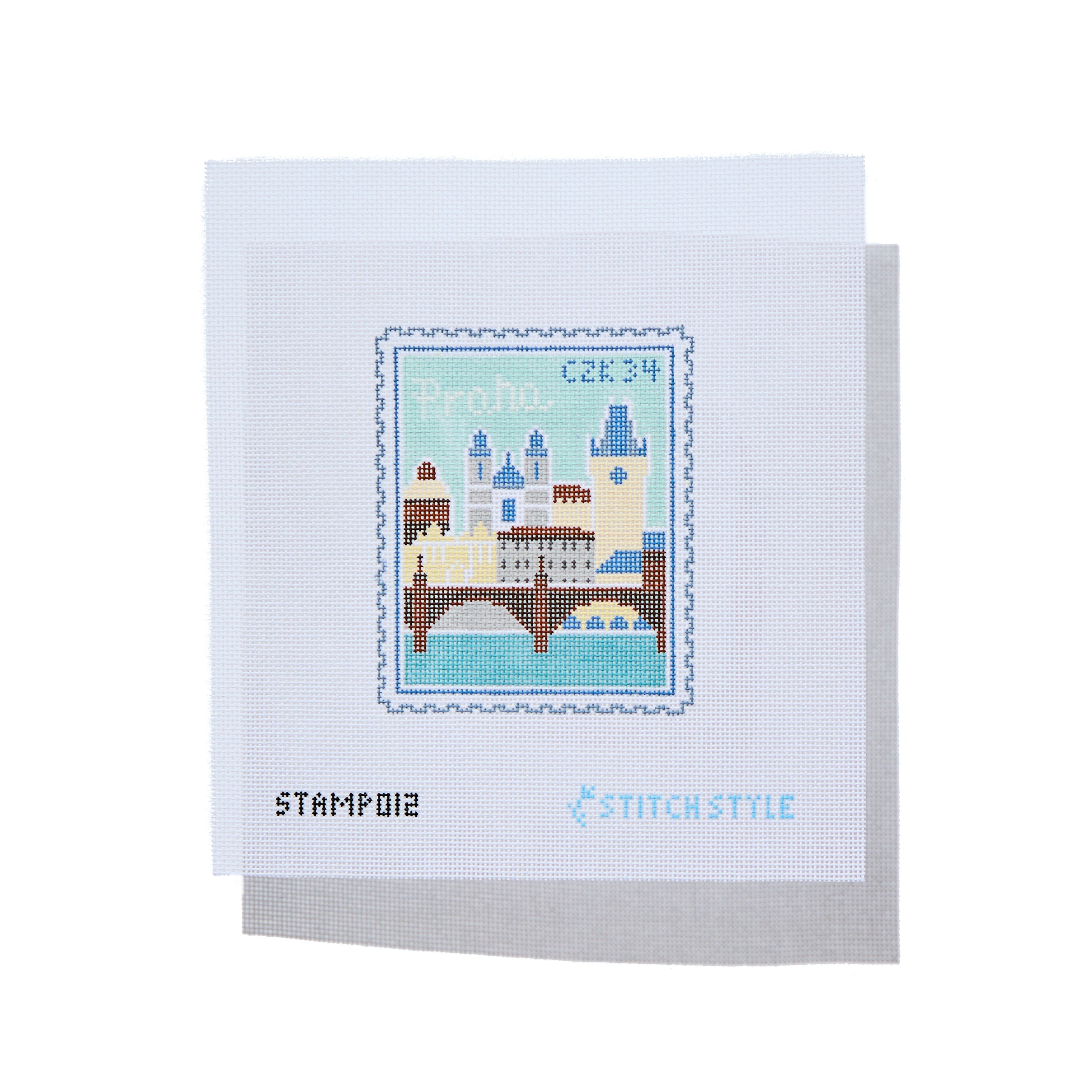 Travel Stamp - Prague Charles Bridge