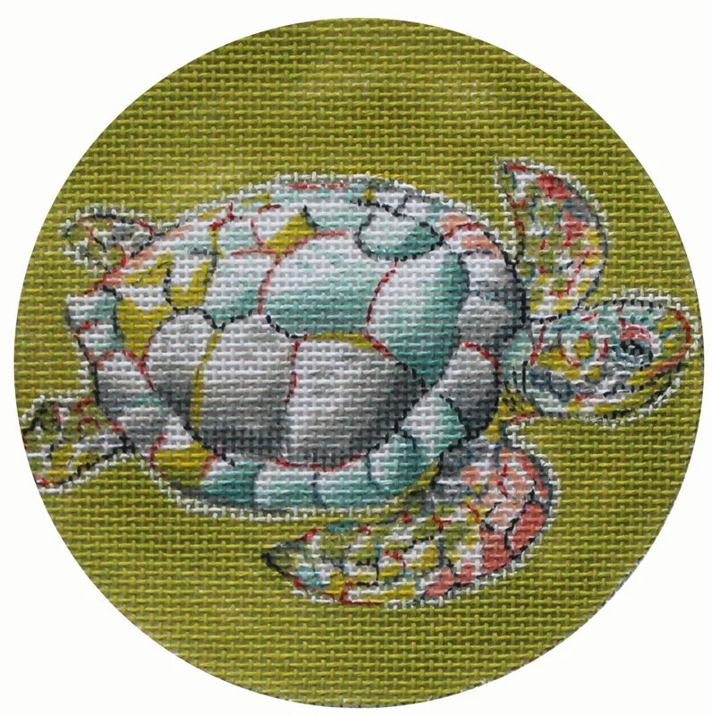Turtle on Lime Ornament