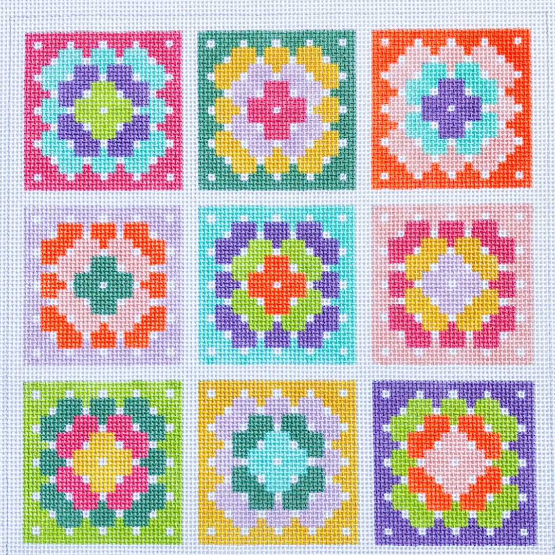 Granny Square Pillow