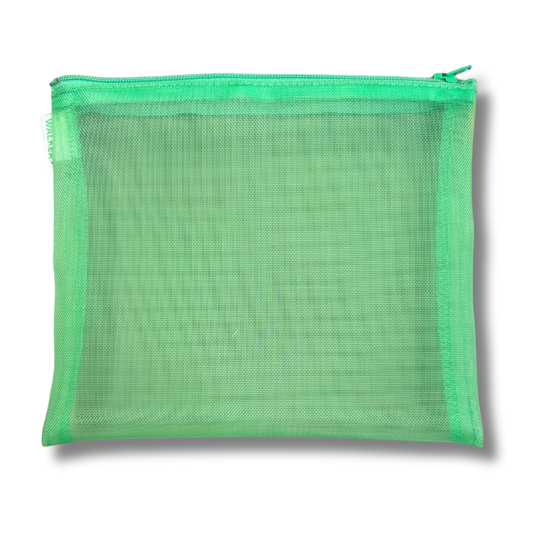 Mesh Zip Case 6"x7" - Mint