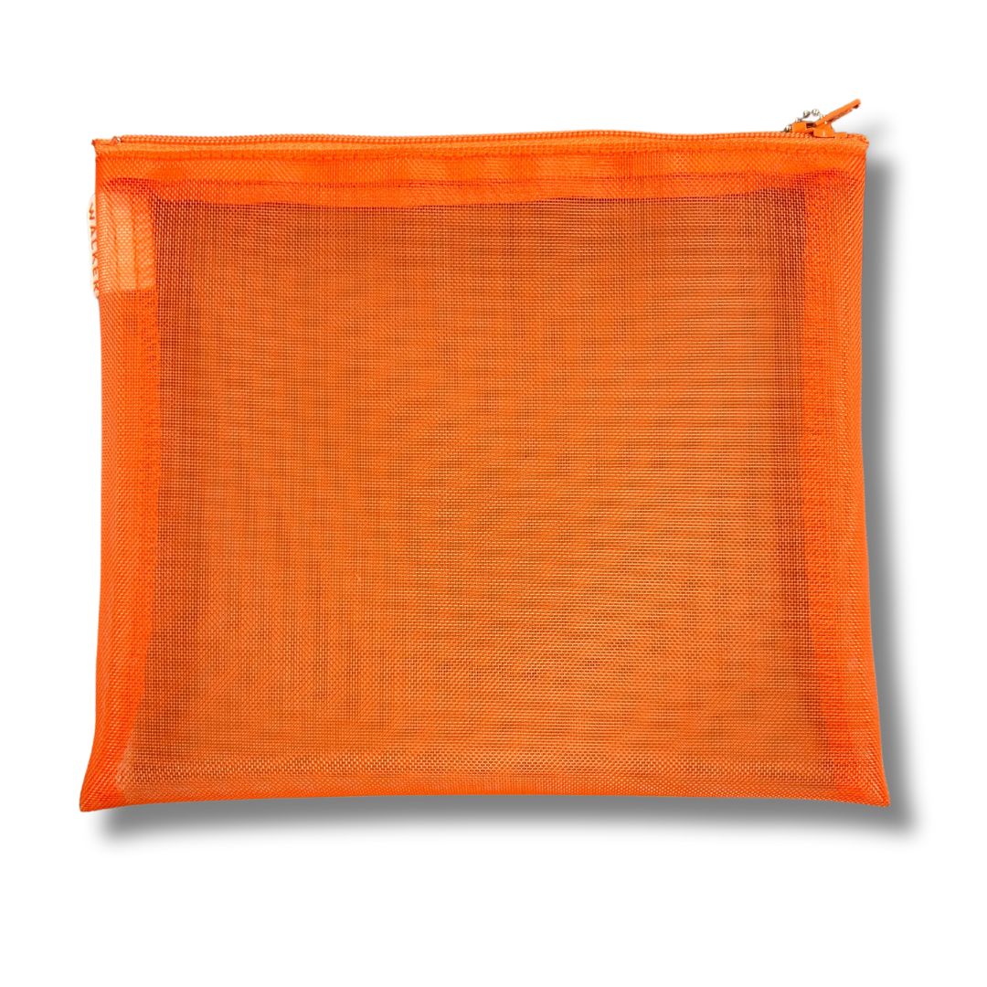 Mesh Zip Case 6"x7" - Orange