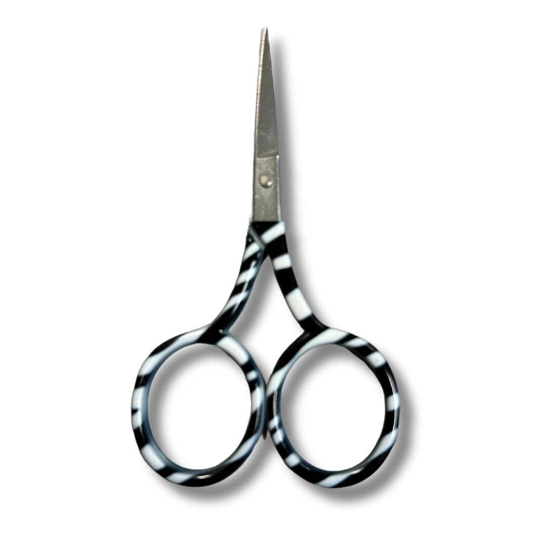 Embroidery Scissors - Zebra Blk & White