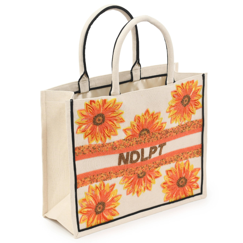 Beaded Tote - Sunflower