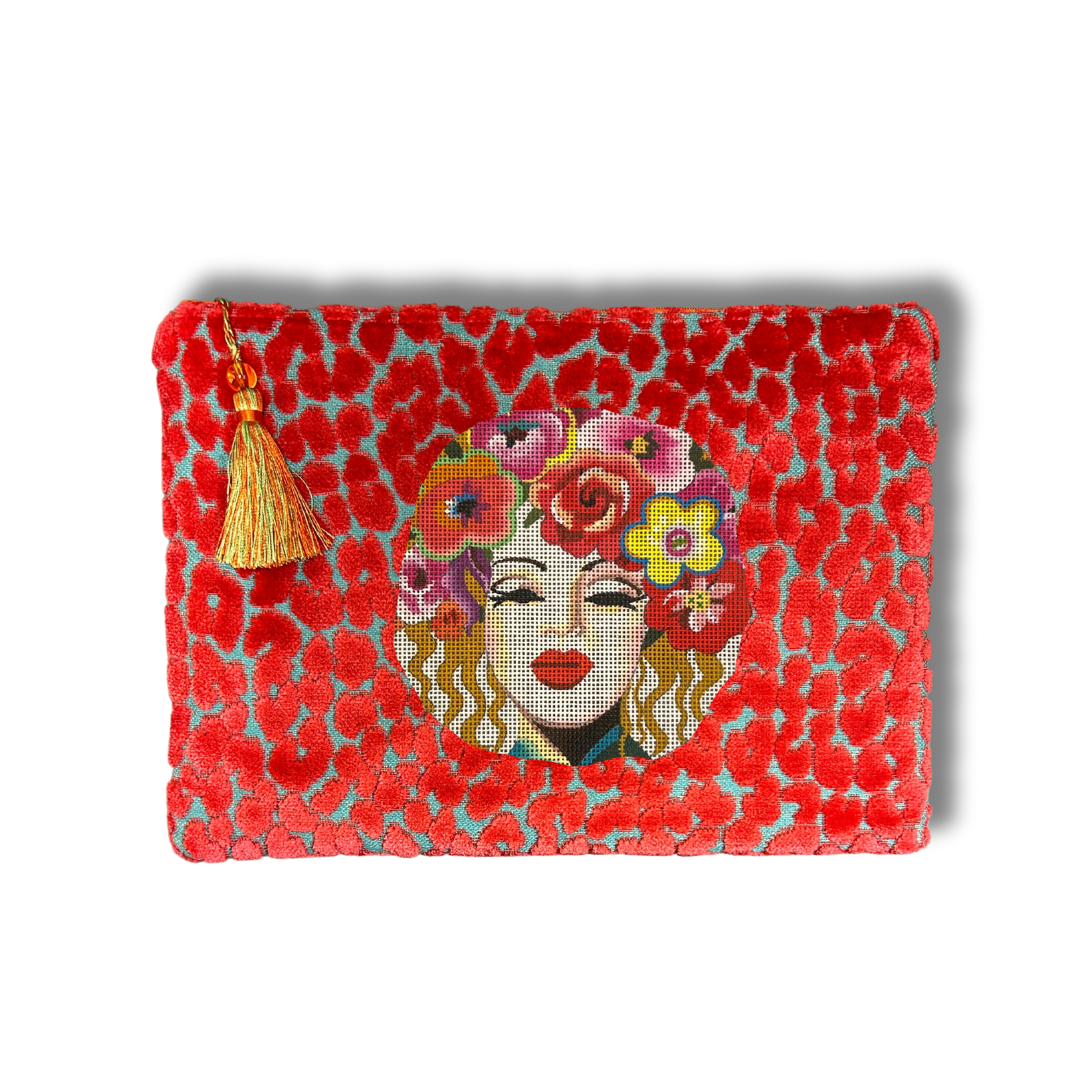 Anna Bag with Lady with Flowers