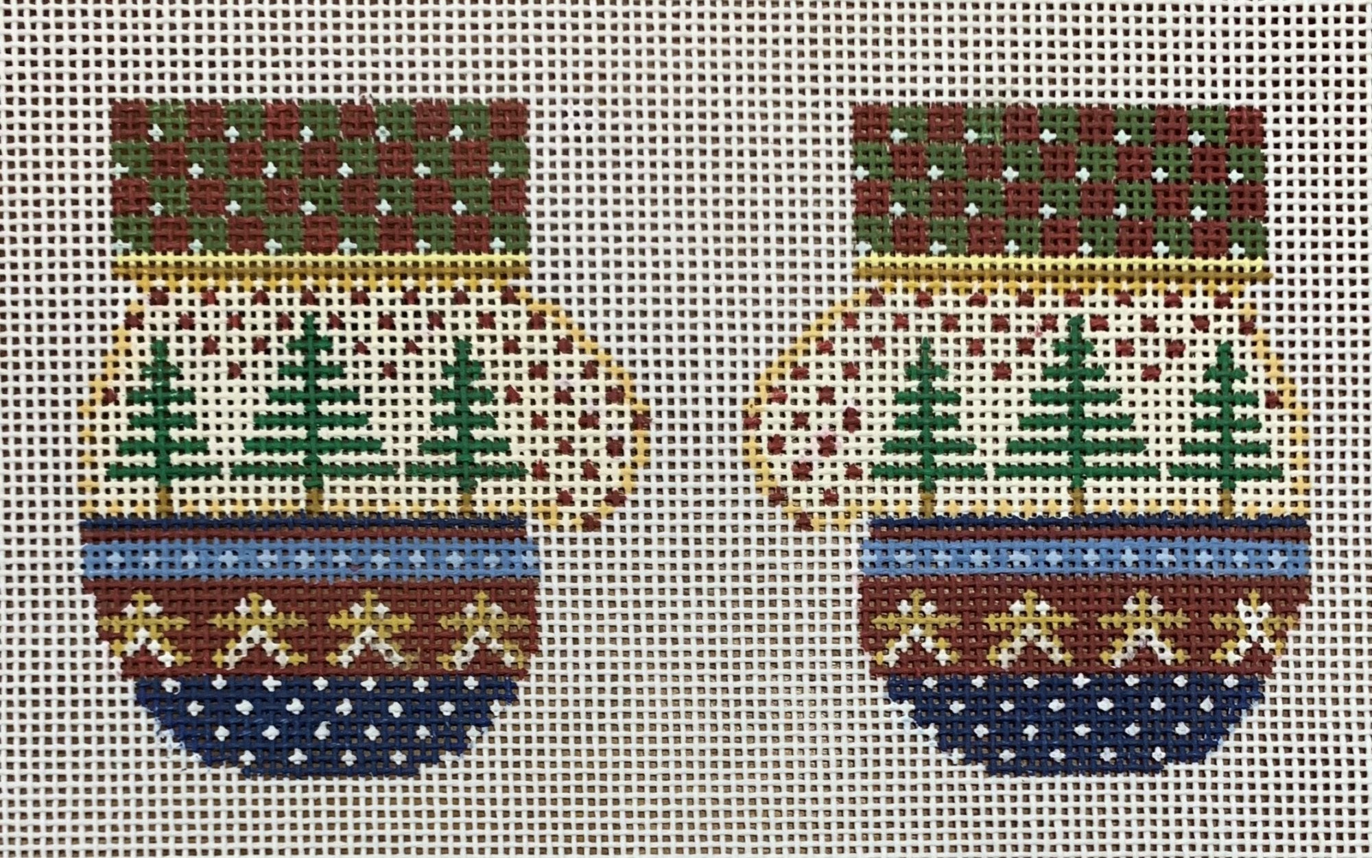 Pine Tree Mitten Pair