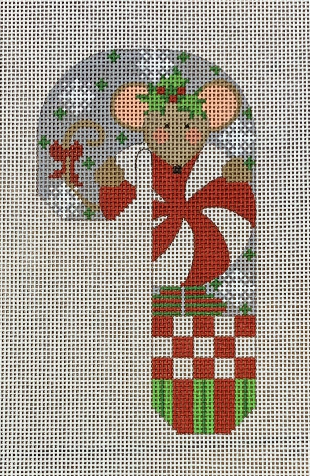 Mouse w/ Peppermint Candy Cane