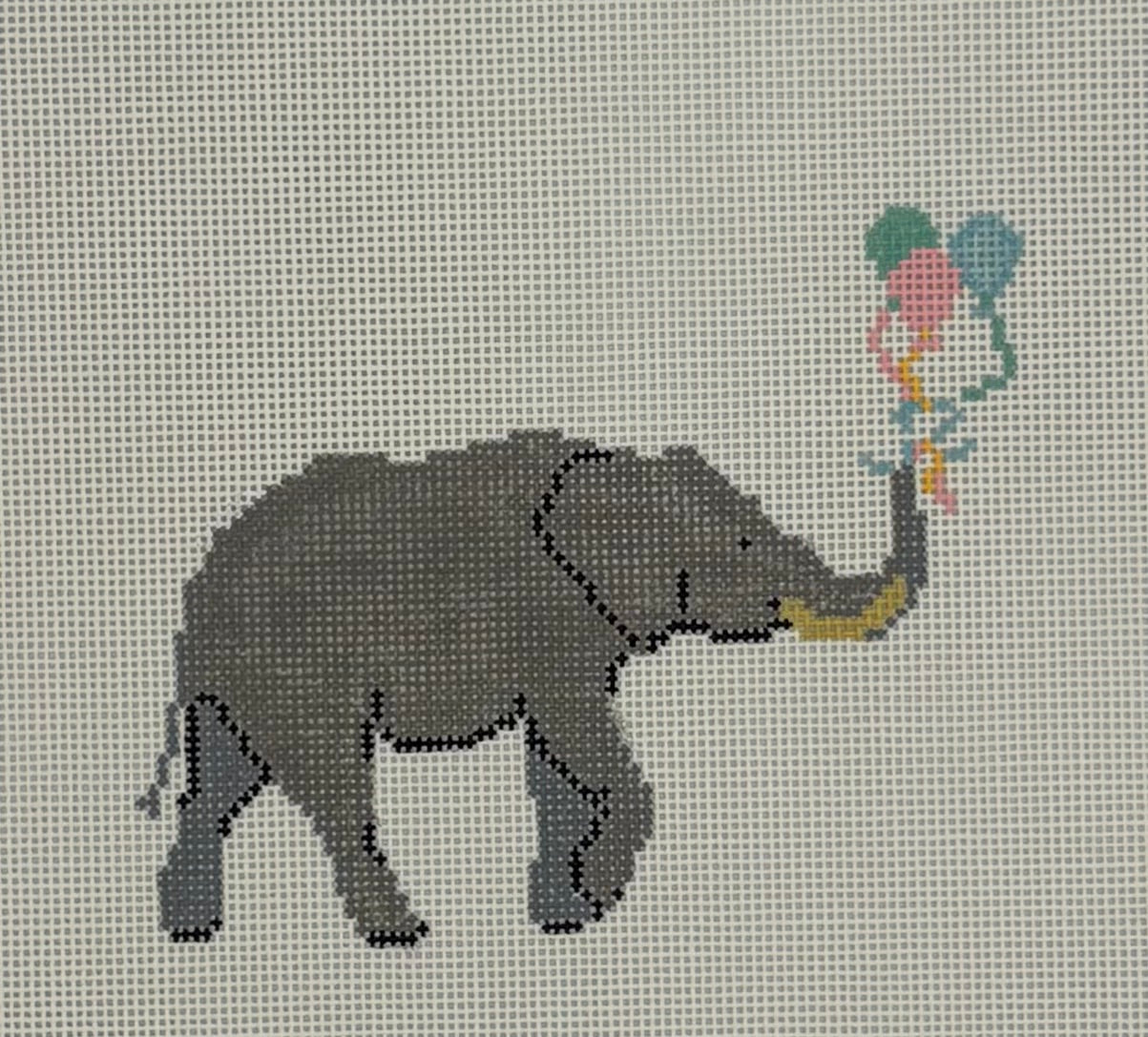 Baby Elephant with Balloons
