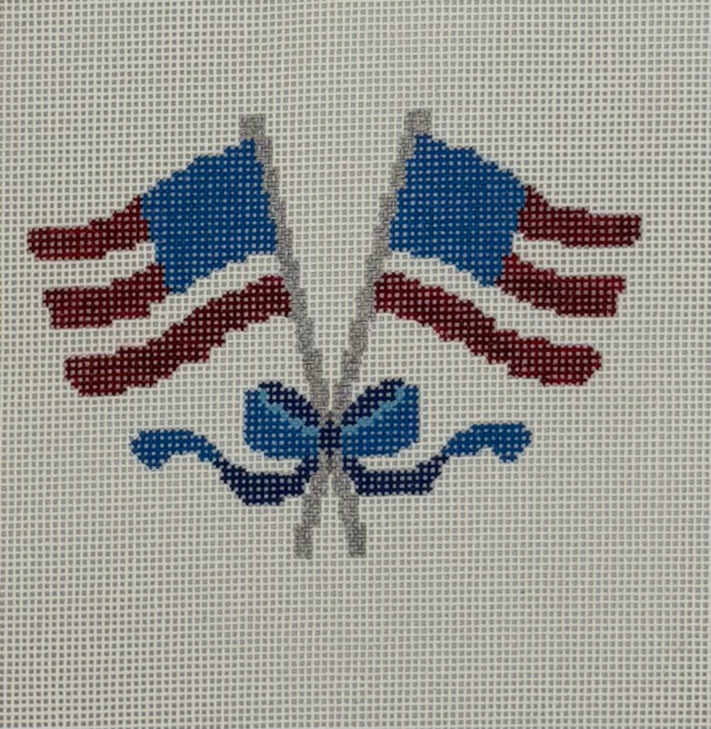 American Flag with Bow