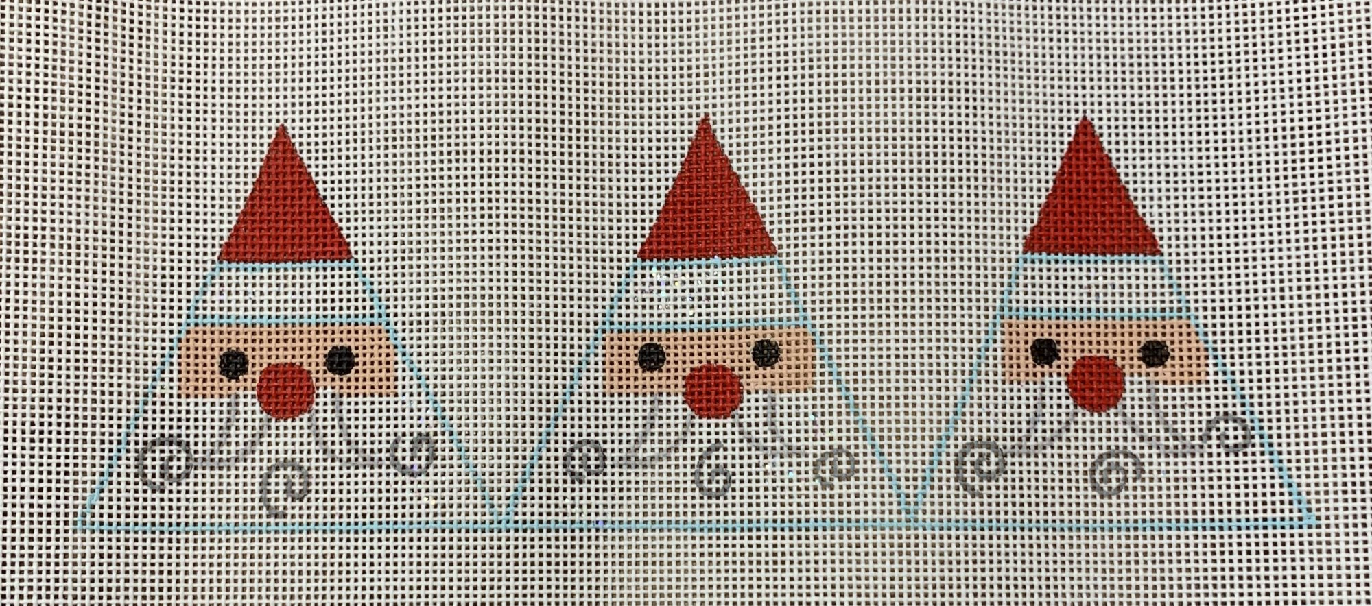 Triangular Santa Face