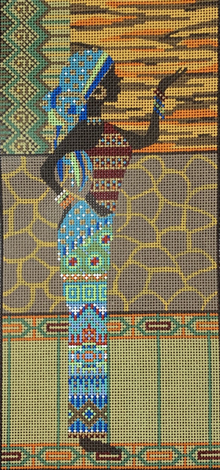 African Woman in Blue