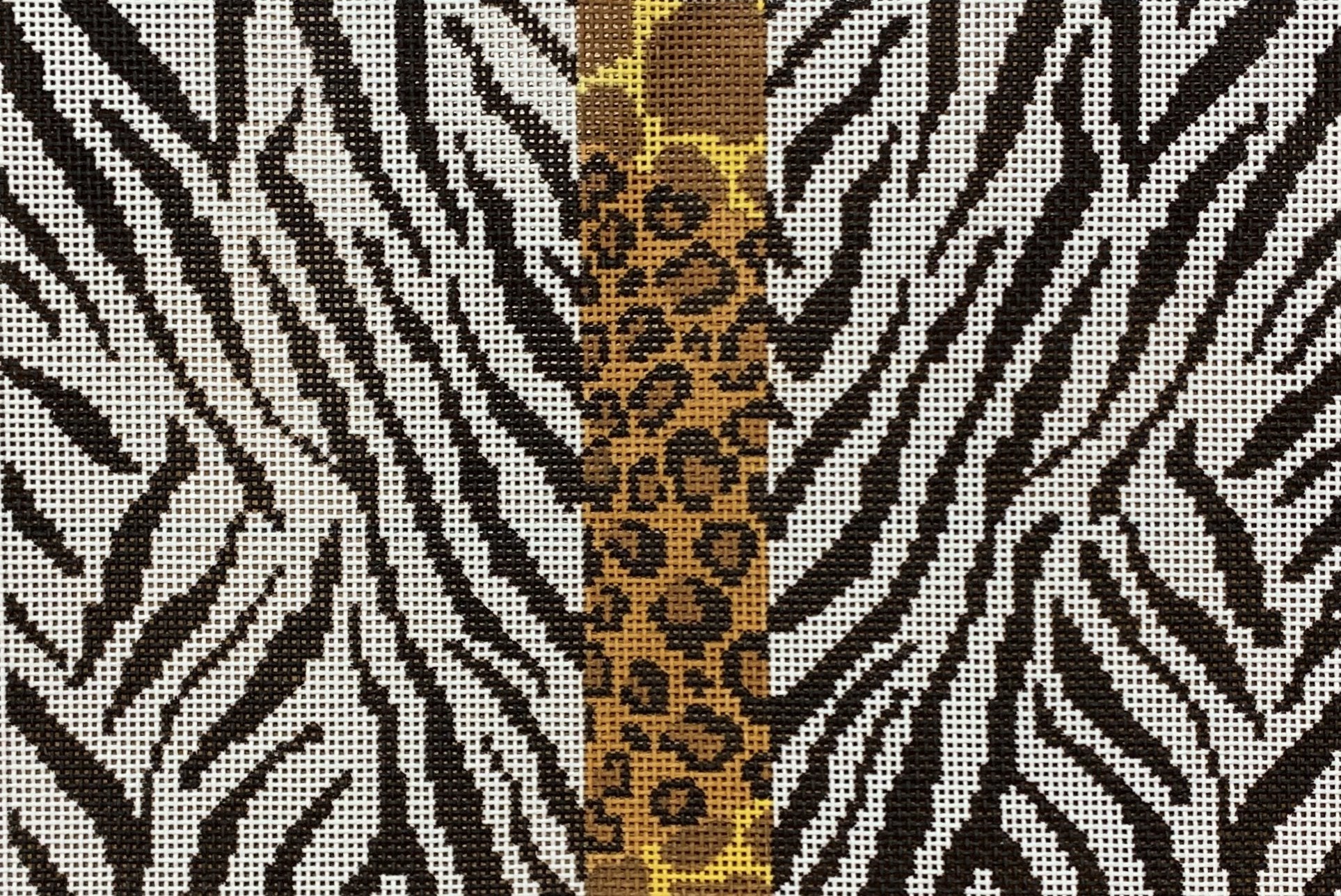 Animal Skin Bag w/ Stripe