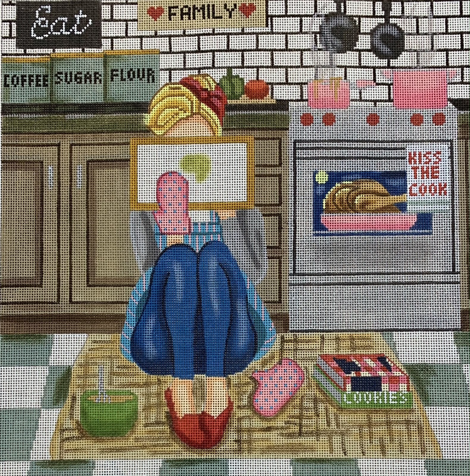 Stitching Girl - Kitchen