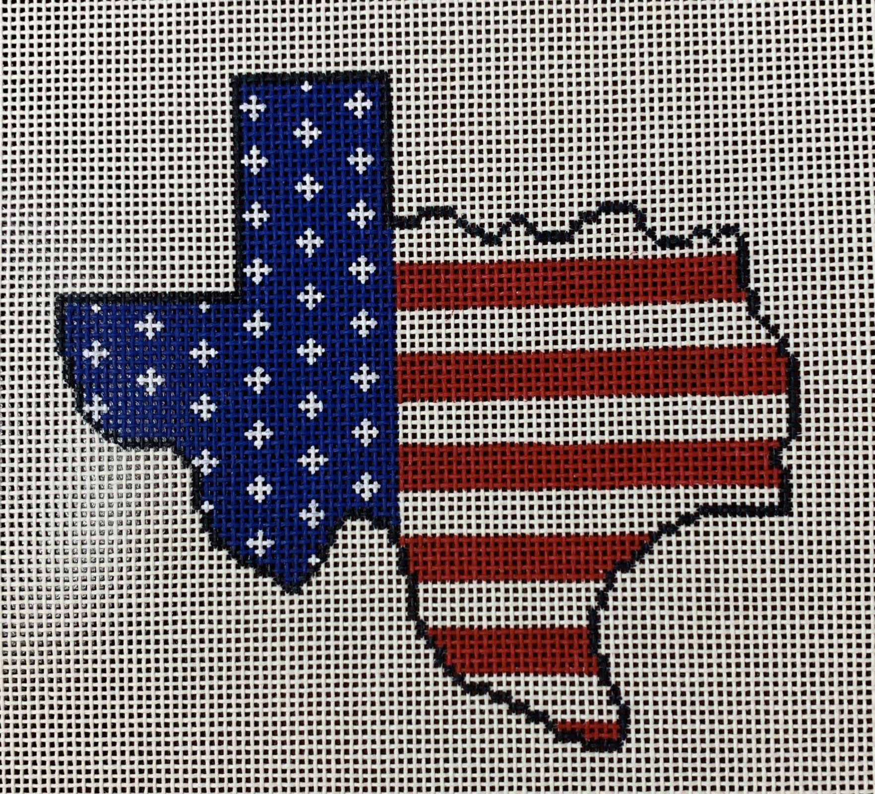 Texas State Shaped US Flag
