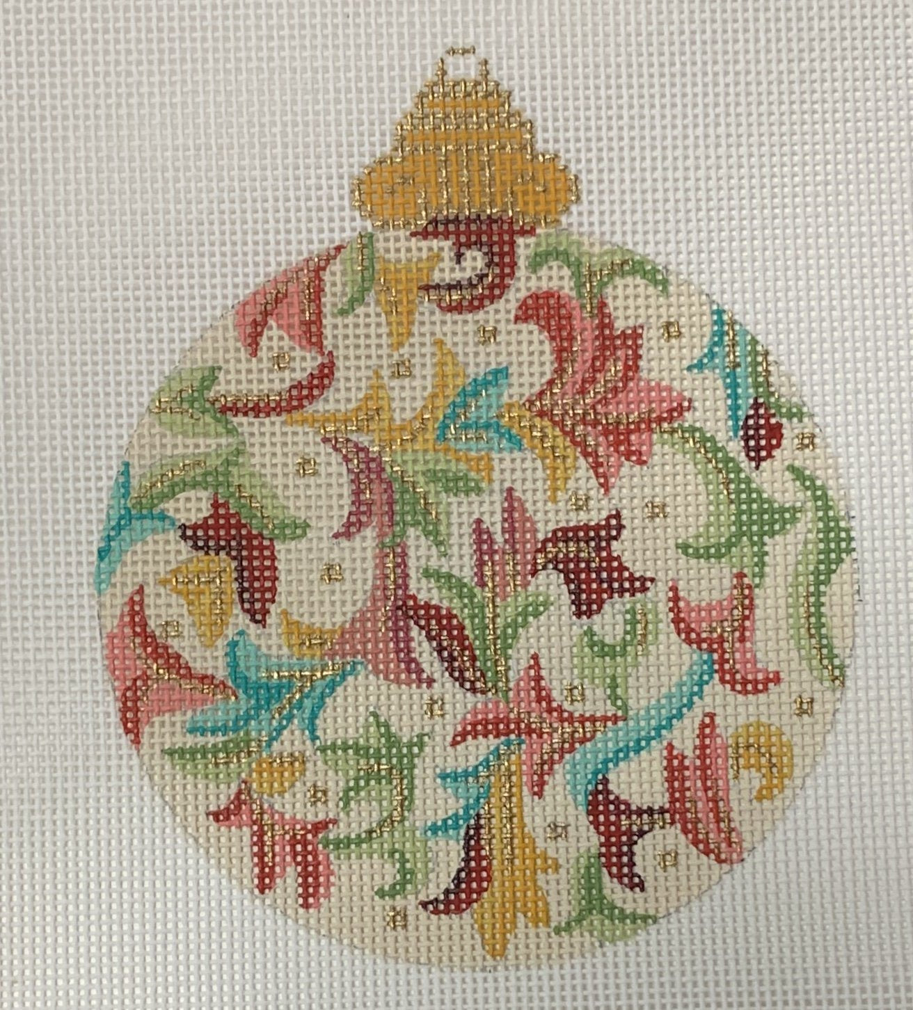 Leafy Ornament - Turq.