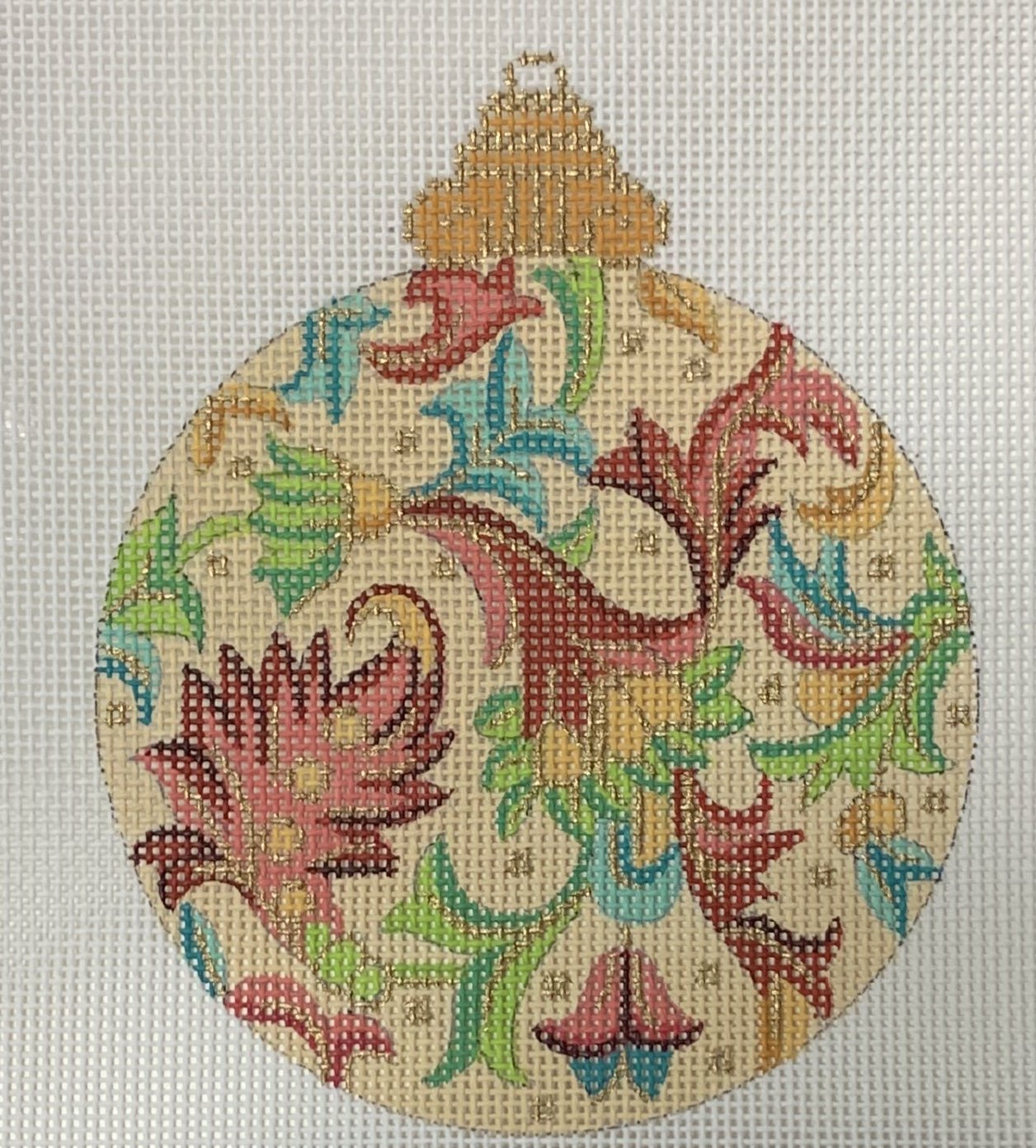 Leafy Ornament - Turq. (2)