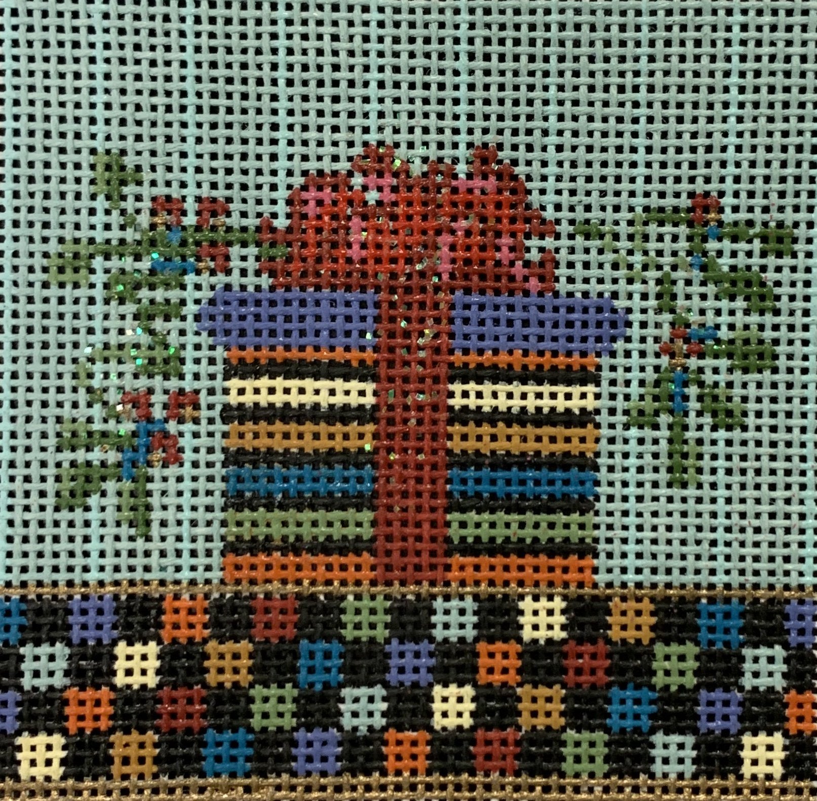 Folk Art Lil Present Ornament