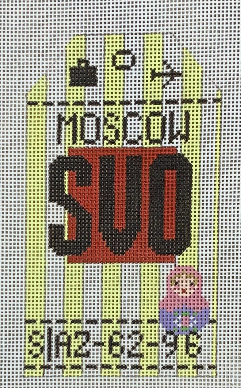 Moscow Retro Travel Tag