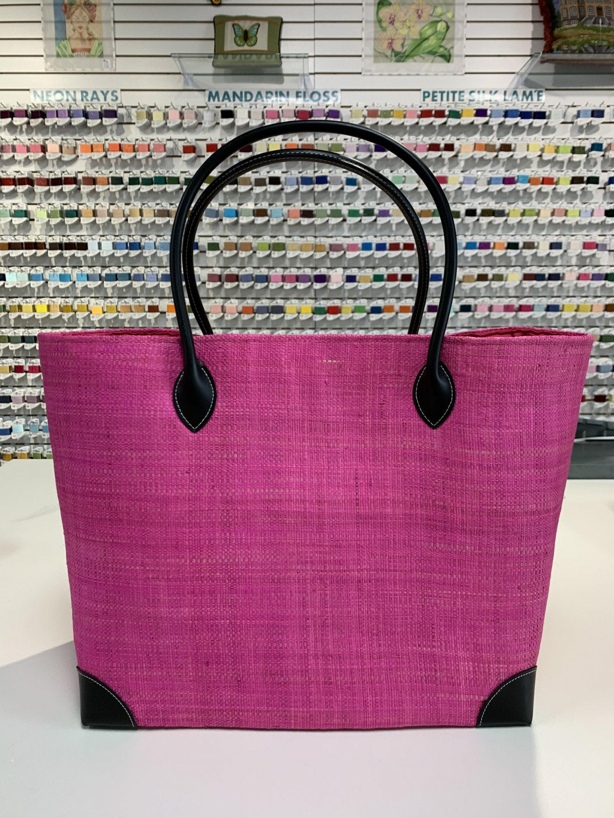 Large Market Tote Hot Pink