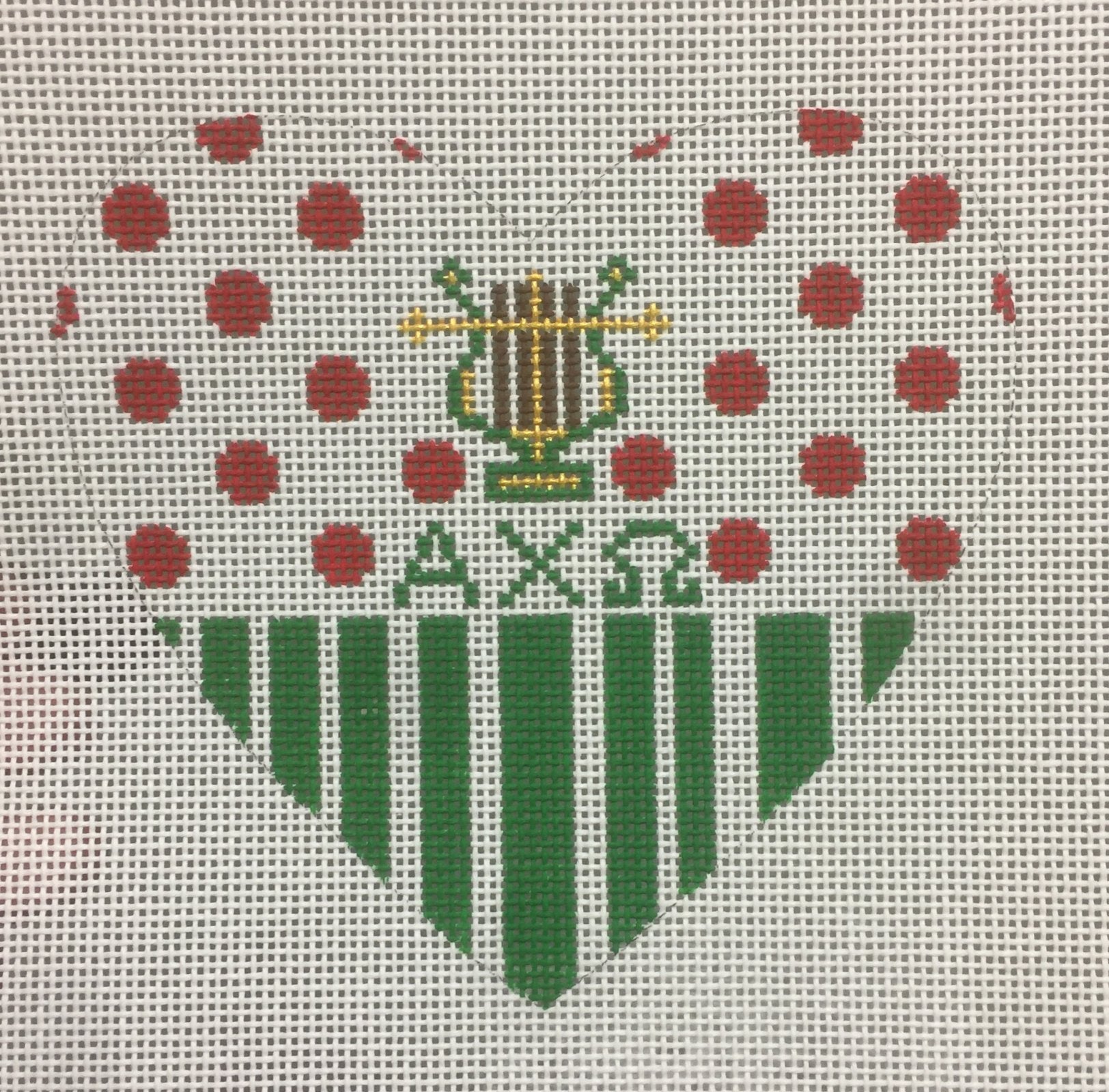 Alpha Chi Omega Heart with Mascot