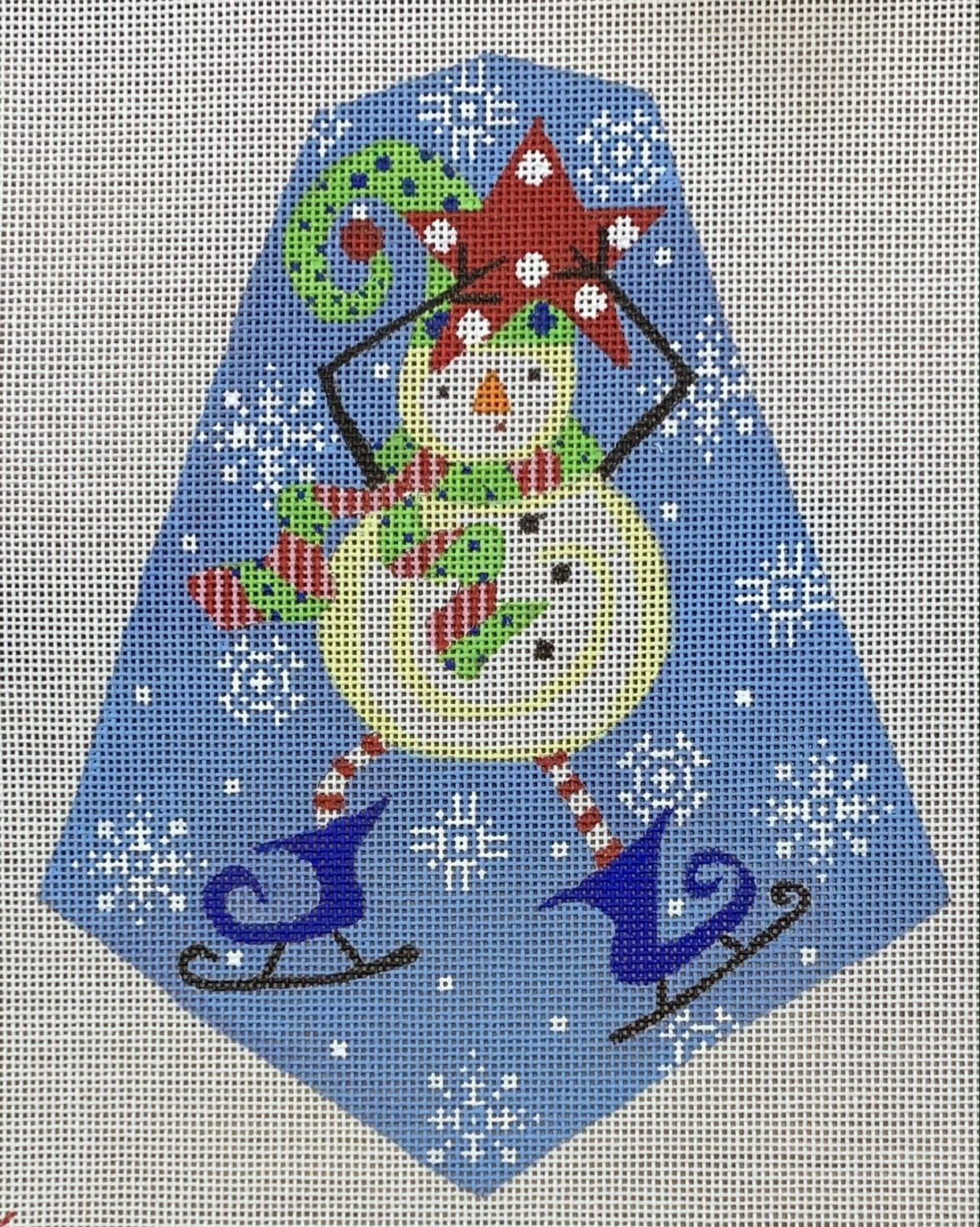 Funky Snowman with Skates