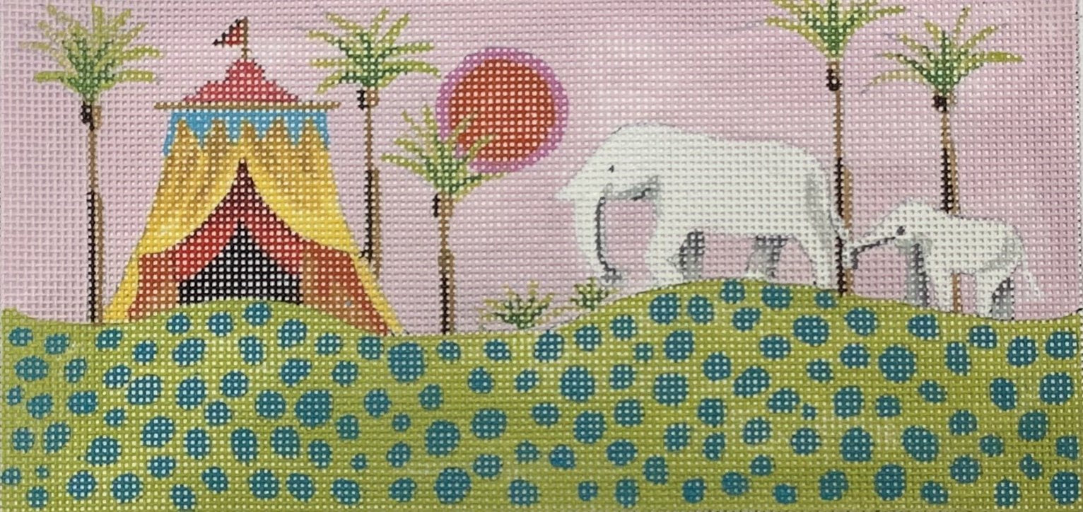 Tent w/ 2 Elephants