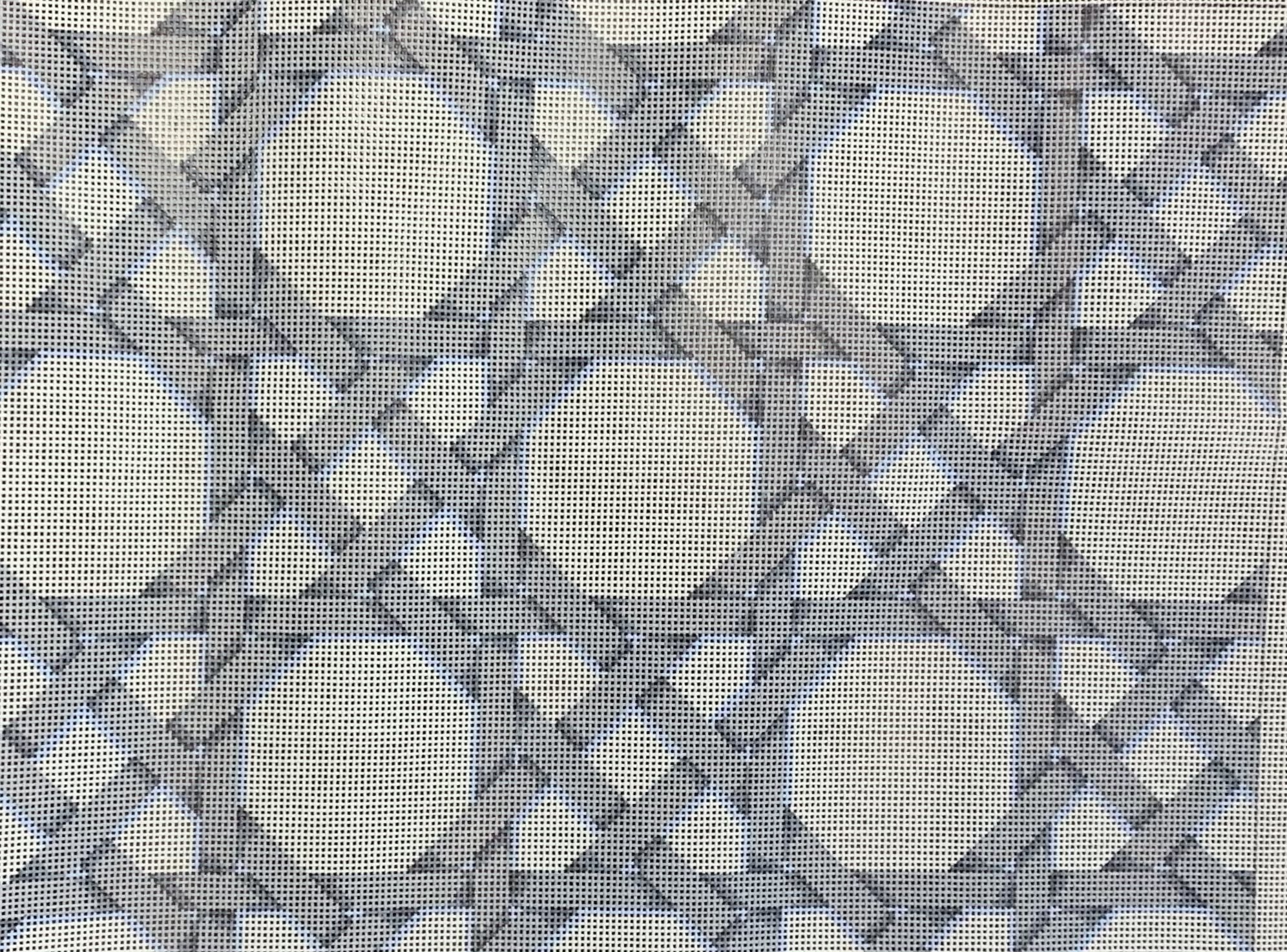 Grey/White Caning Pattern