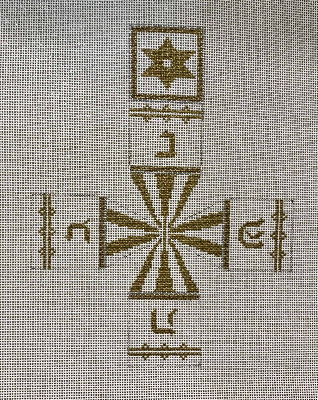 Dreidel white gold silver