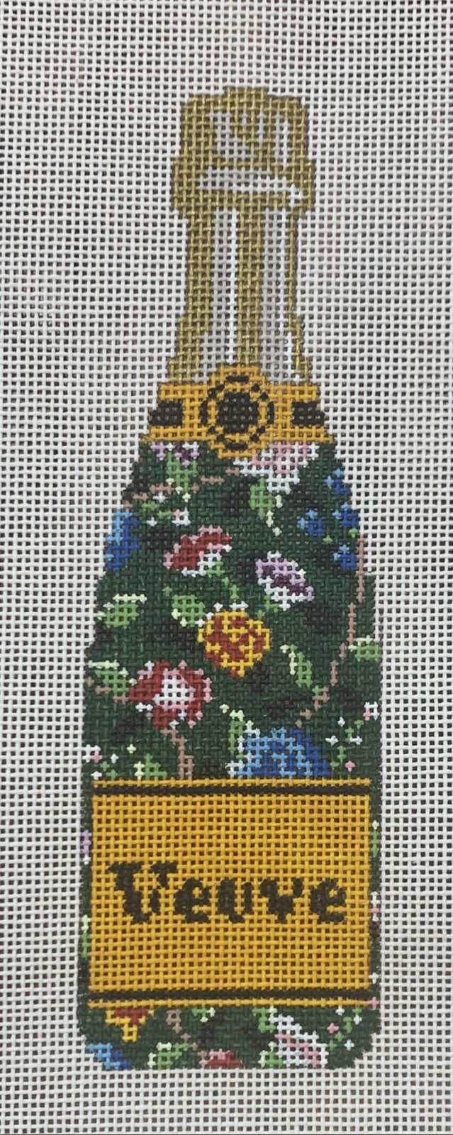 Veuve Bottle - Green Floral