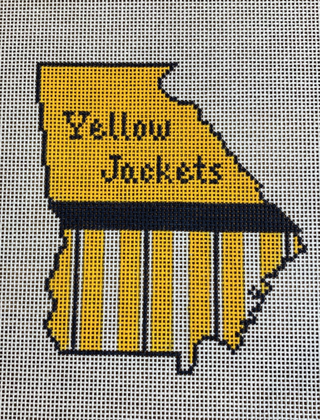 Georgia State Shape Yellow Jackets