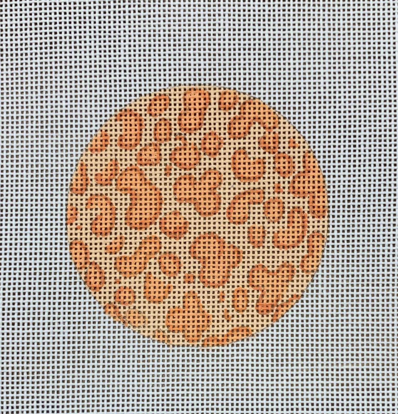 Tangerine & Creamsicle Leopard insert - Includes initial