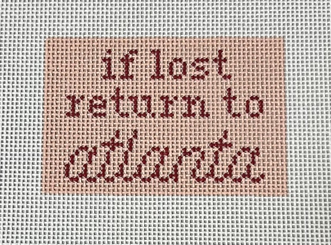 If Lost return to Atlanta Pink