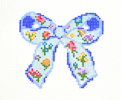 Floral Print Bow