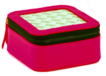Leather Jewelry Case - Hot Pink