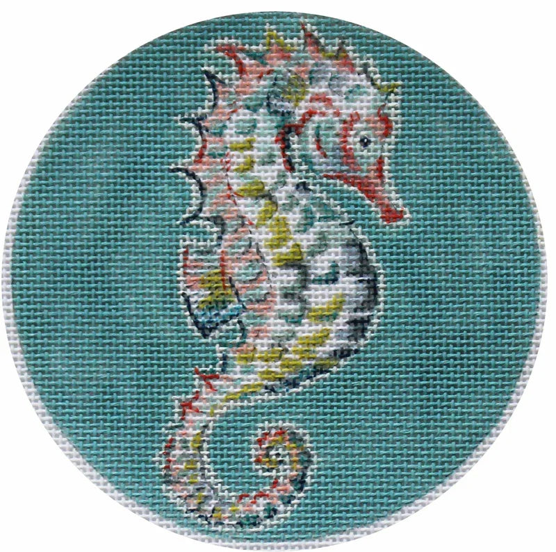 Seahorse on Aqua Ornament