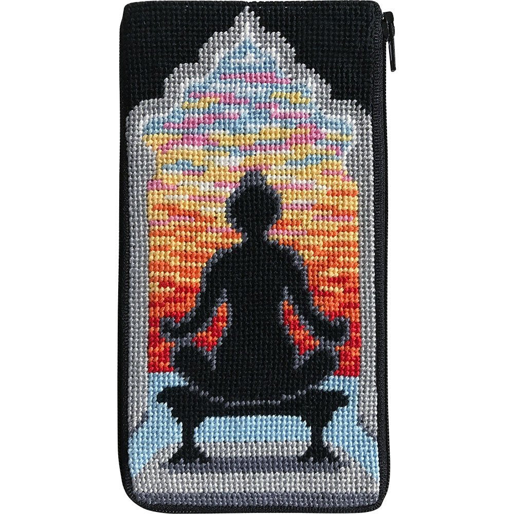 Yoga Pose Eyeglass Case Stitch & Zip