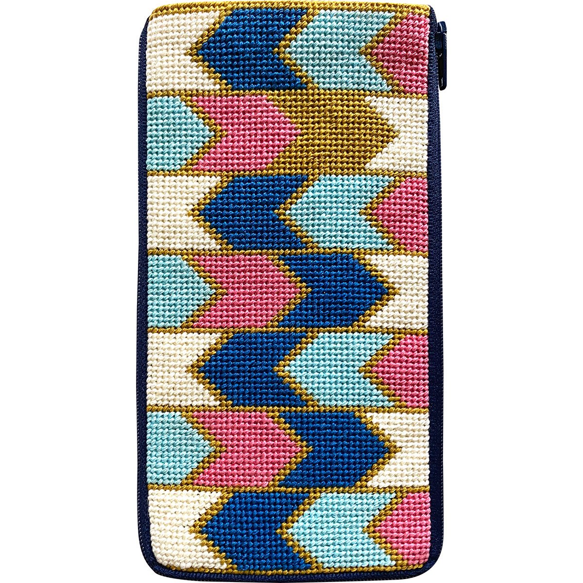 Geometric Arrows Eyeglass Case Stitch & Zip