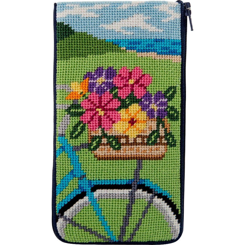 Springtime Ride Eyeglass Case Stitch & Zip