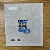 Snowman Stripe Stocking Ornament